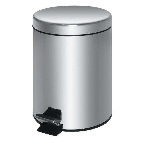 Bolero Round Stainless Steel Pedal Bin - 20Ltr