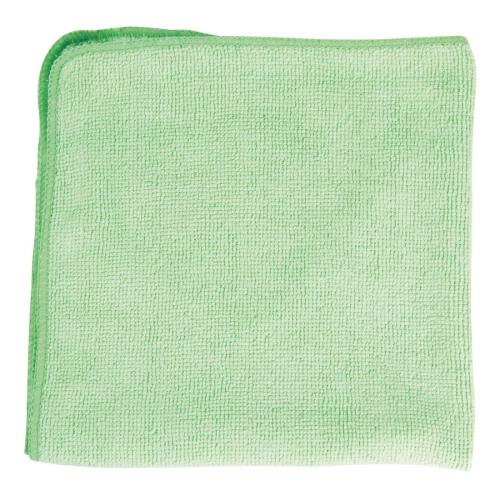 Rubbermaid Pro MicroFibre Cloth Green (Pack 12)