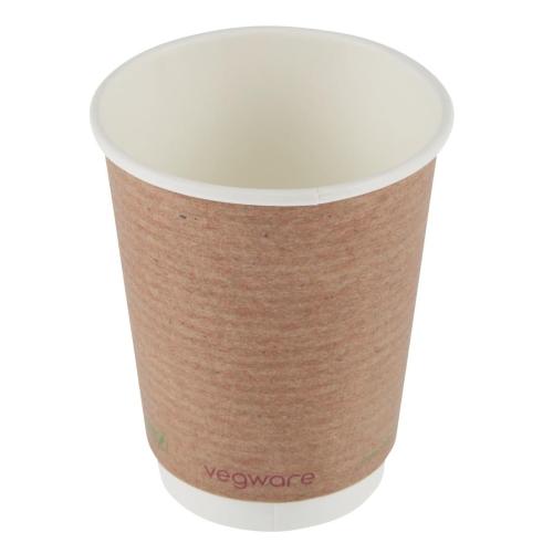 Vegware Hot Cup Kraft Double Wall - 12oz (Box 500)