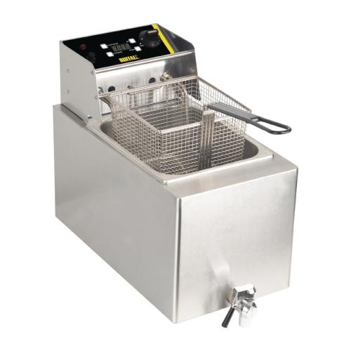 Buffalo Single Fryer - 1x8Ltr 2.9kW with Timer