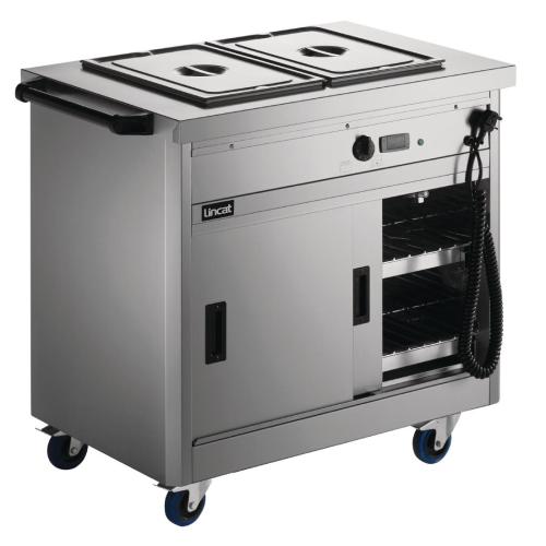 Lincat Panther 670 Series Hot Cupboard with Bain Marie Top 2 x GN 1/1 (Direct)