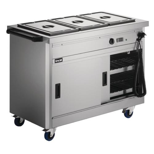 Lincat Panther 670 Series Hot Cupboard with Bain Marie Top 3 x GN 1/1 (Direct)