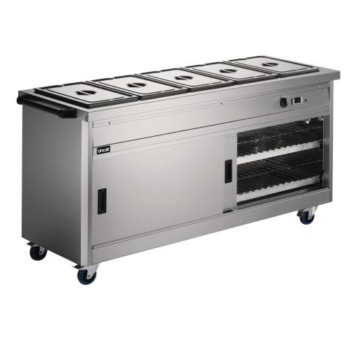 Lincat Panther 670 Series Hot Cupboard with Bain Marie Tops 5 x 1/1 GN (Direct)