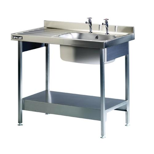 Lincat Single Sink Unit Left Hand Drainer (Direct)