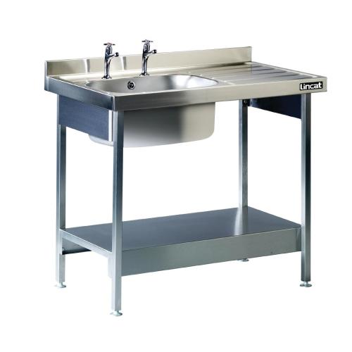 Lincat Single Sink Unit Right Hand Drainer (Direct)