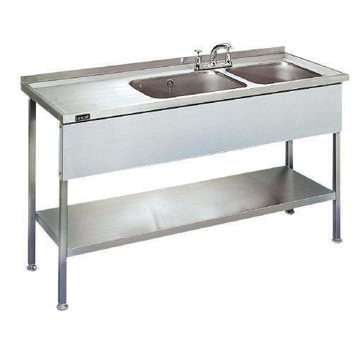 Lincat Double Sink Unit Left Hand Drainer (Direct)