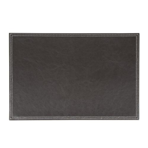 Olympia Faux Leather Placemats Brown - 300x200mm 11 4/5x 7 7/8" (Pack 4)