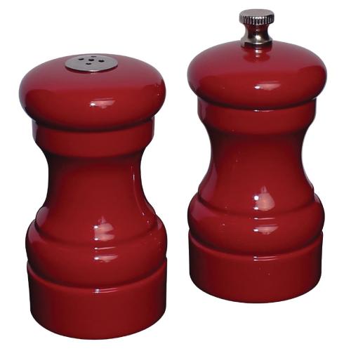 Olympia Salt & Pepper Set Red - 100x50mm 4x 2"