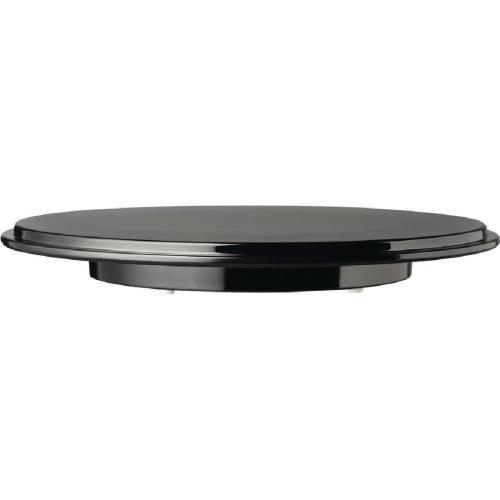 APS Pure Round Cake Platter Melamine Black - 310mm 12 1/4" (B2B)