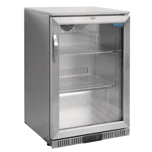 Polar G-Series Back Bar Cooler with Single Hinged Door Stainless Steel  900mm