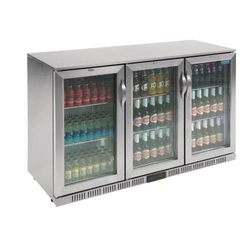 Polar G-Series Back Bar Cooler with Triple Hinged Doors Stainless Steel  - 900mm