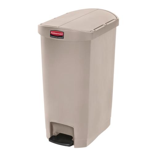 Rubbermaid Slim Jim Step on Resin End Pedal Beige - 50Ltr