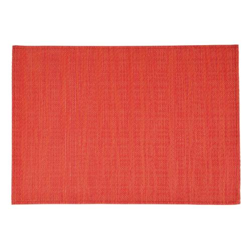 APS PVC Placemat Fine Band Red - 450x330mm 17.75x13" (Pack 6)