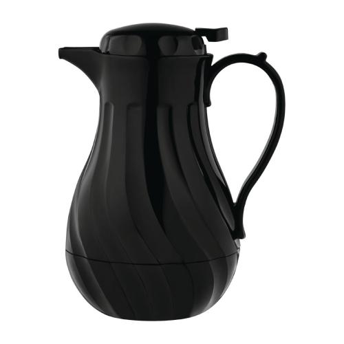 Olympia Insulated Swirl Jug Black - 2Ltr 67.6fl oz