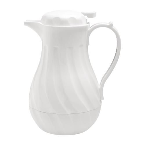 Olympia Insulated Swirl Jug White - 2Ltr 67.6fl oz