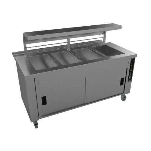 Falcon Chieftain 4 Well Heated Servery Counter (Trayslide) (Direct)