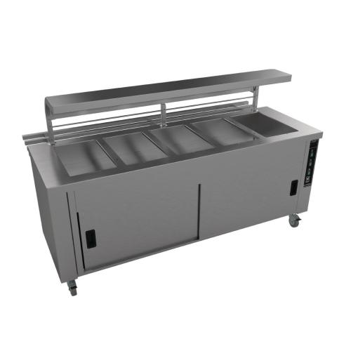 Falcon Chieftain 5 Well Heated Servery Counter (Trayslide) (Direct)