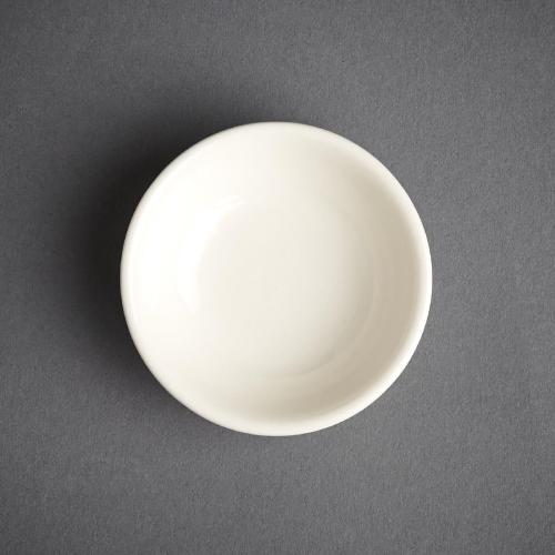 Olympia Ivory Soy Dish - 70mm 2 3/4" (Box 12)