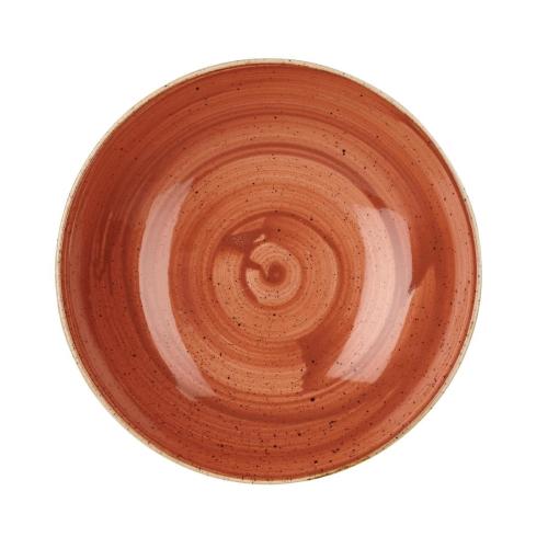 Churchill Stonecast Coupe Bowl Spiced Orange - 182mm 7 1/4" (Box 12) (Direct)