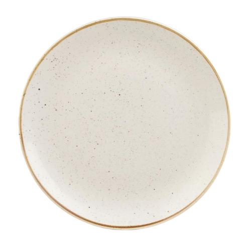 Churchill Stonecast Barley Coupe Plate White - 288mm 11 1/4" (Box 12) (Direct)