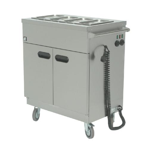 Parry Mobile Servery Bain Marie Top 845x530Dx975Hmm 16kW (Direct)