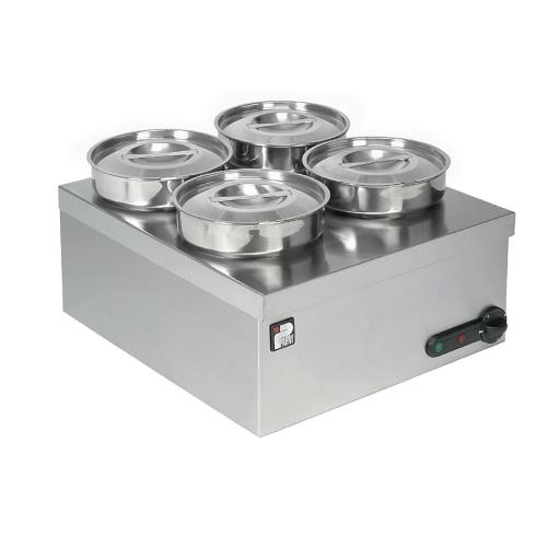 Parry 4 Pot Bain Marie Pots 200mm Dia x175mmDeep 3kW (Direct)