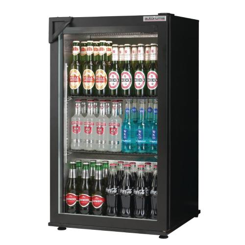 Autonumis Popular 1 Door Back Bar Cooler Black Door/Cabinet (Direct)