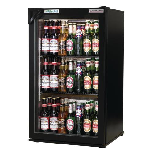 Autonumis EcoChill 1 Door Back Bar Cooler Black Door/Cabinet (Direct)