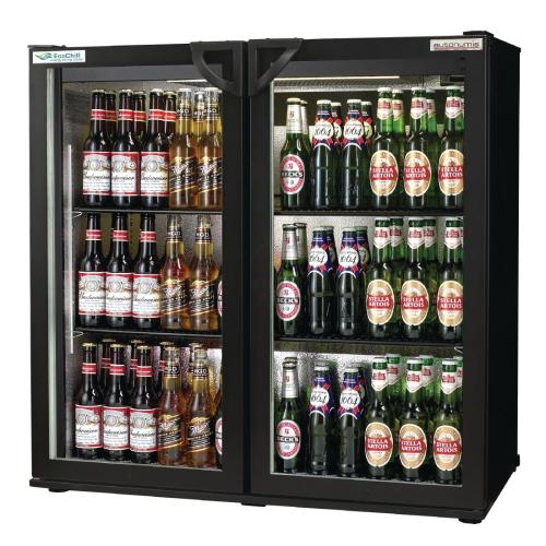 Autonumis EcoChill 2 Hinged Door 3ft Back Bar Cooler Black Door/Cabinet (Direct)