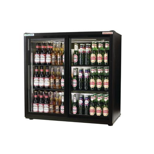 Autonumis EcoChill 2 Sliding Door Maxi Back Bar Cooler Black Door/Cab (Direct)