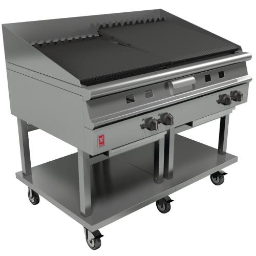 Falcon Dominator Plus 1200mm Wide Chargrill on Mobile Stand NAT (Direct)