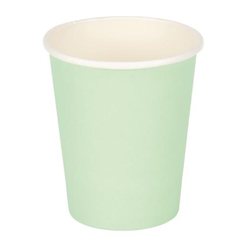 Fiesta Recyclable Hot Cup Single Wall Aqua 8oz (Sleeve 50)