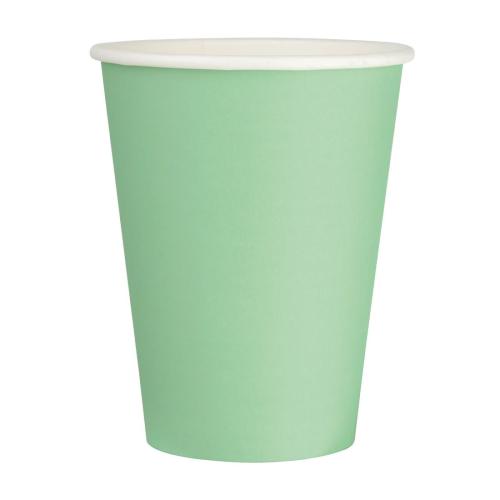 Fiesta Recyclable Hot Cup Single Wall Aqua 12oz (Sleeve 50)