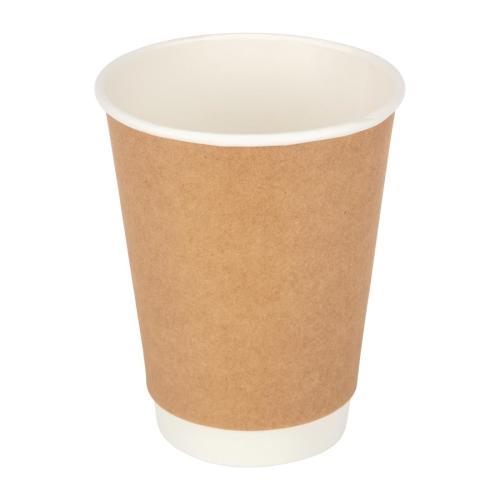 Fiesta Recyclable Hot Cup Double Wall Kraft 12oz (Sleeve 25)