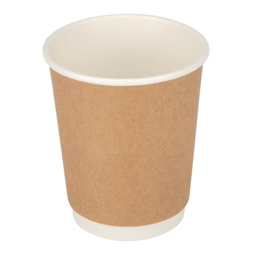 Fiesta Recyclable Hot Cup Double Wall Kraft 8oz (Box 500)