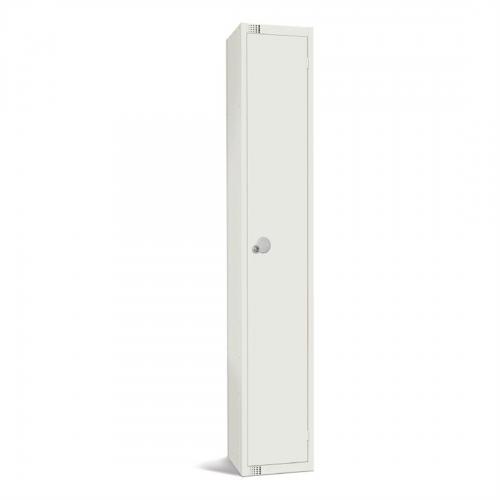 300mm Deep Locker 1 Door Combi Lock) White - 1800x300x300mm (Direct)