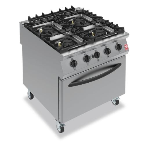 Falcon F900 4 Burner Oven Range On Castors Natural Gas (Direct)