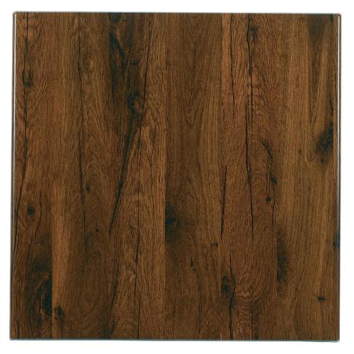 Werzalit Square Table Top Antique Oak 316 - 800mm (B2B)