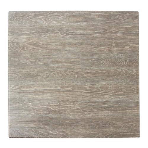 Werzalit Square 800mm Table Top (Limed Oak) 170 (B2B)