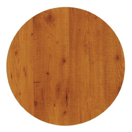 Werzalit Round Table Top Pine 321 - 700mm (B2B)