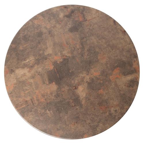 Werzalit Round Table Top Rust Brown 223 - 700mm (B2B)