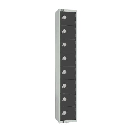 Elite Eight Door Camlock Locker Graphite Grey