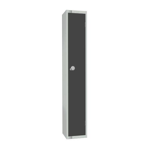 Elite Single Door Camlock Locker Graphite Grey