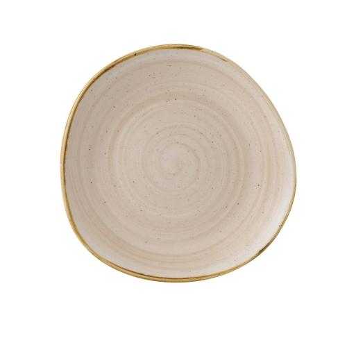 Churchill Stonecast Nutmeg Cream Round Trace Plate - 11 1/4" (Box 12) (Direct)