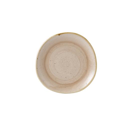 Churchill Stonecast Nutmeg Cream Round Trace Plate - 8 1/4" (Box 12) (Direct)