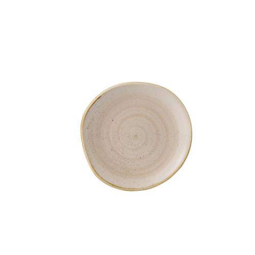 Churchill Stonecast Nutmeg Cream Round Trace Plate - 7 1/4" (Box 12) (Direct)