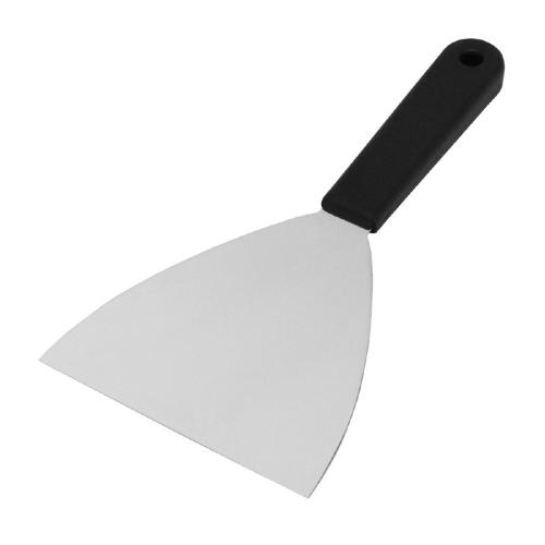 Schneider Stainless Steel Spatula - 120mm with Black PP handle