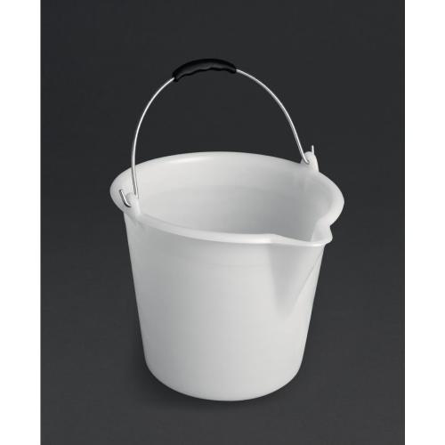 Schneider LDPE White Bucket - 12Ltr