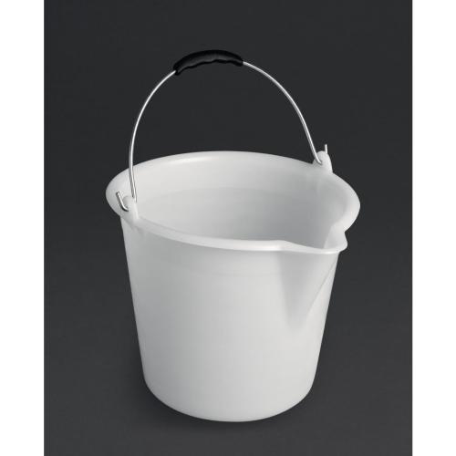 Schneider LDPE White Bucket - 15Ltr