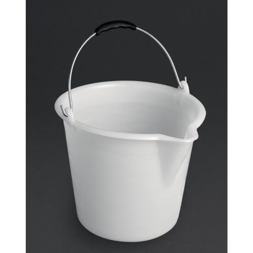 Schneider LDPE White Bucket - 18Ltr